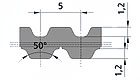 Полиуретановые зубчатые приводные ремни AT5-DL, AT5-DL-PAZ