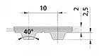 Полиуретановые зубчатые приводные ремни T10, T10-FA, T10-E, T10-PAZ Полиуретановые зубчатые приводные ремни T10, T10-FA, T10-E, T10-PAZ
