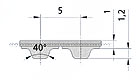 Полиуретановые зубчатые приводные ремни T5, T5-FA, T5-E Полиуретановые зубчатые приводные ремни T5, T5-FA, T5-E